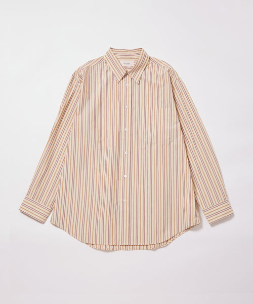 BIOTOP / 【ERNIE PALO】 Silk Cotton Stripe Shirt (トップス