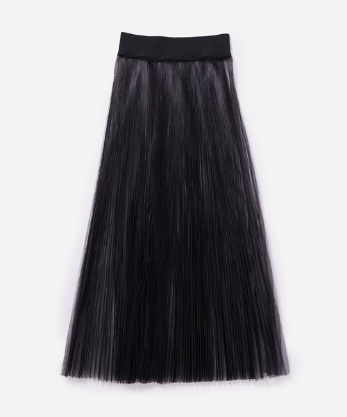 BIOTOP / 【HYKE】 TULLE PLEATED SKIRT (スカート / スカート