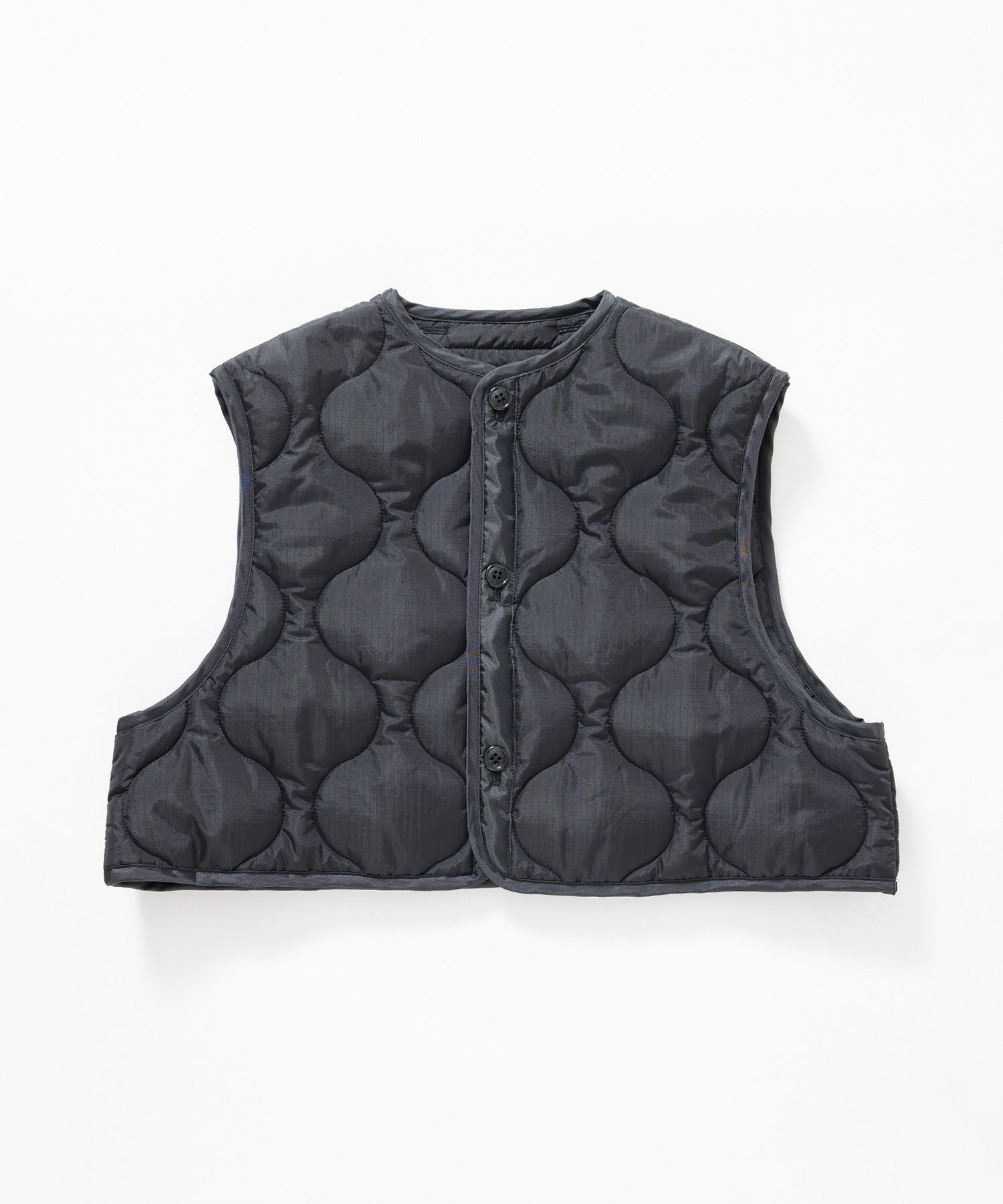 HYKE(ハイク)】 QUILTED CROPPED VEST-