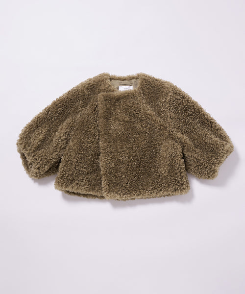 BIOTOP / 【HYKE】 FAUX SHEARLING CROPPED JACKET (ジャケット