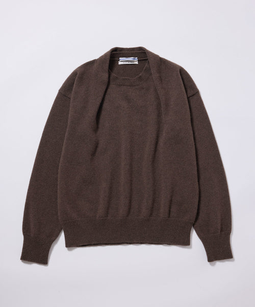 BIOTOP / 【Cristaseya】 OVERSIZED CASHMERE SWEATER WITH DRAPED