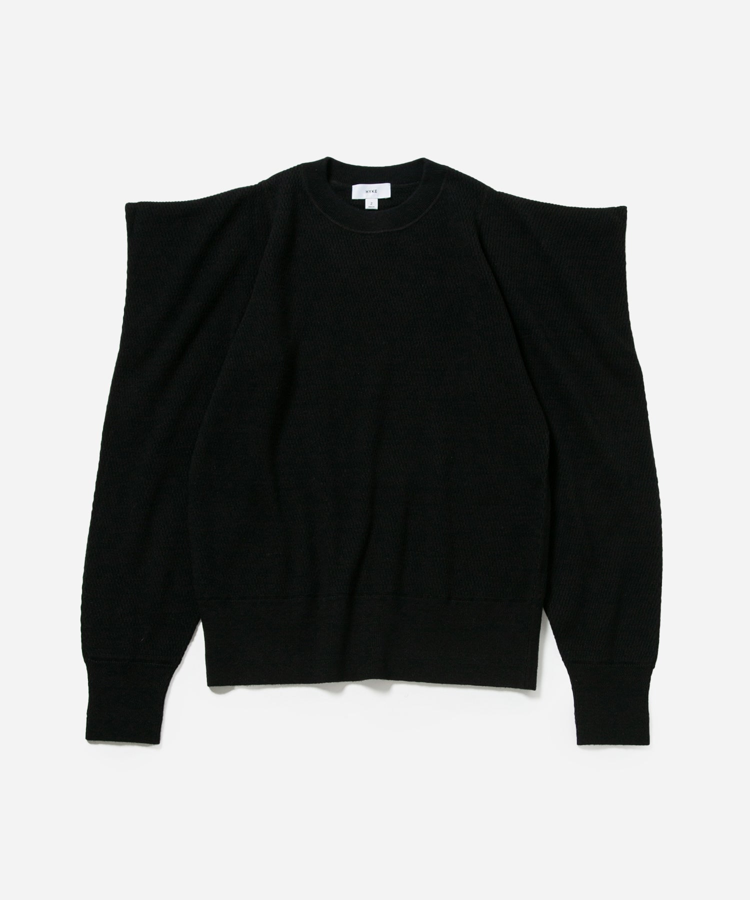 BIOTOP / 【HYKE】 C/C KNIT THERMAL POWER SHOULDER SWEATER