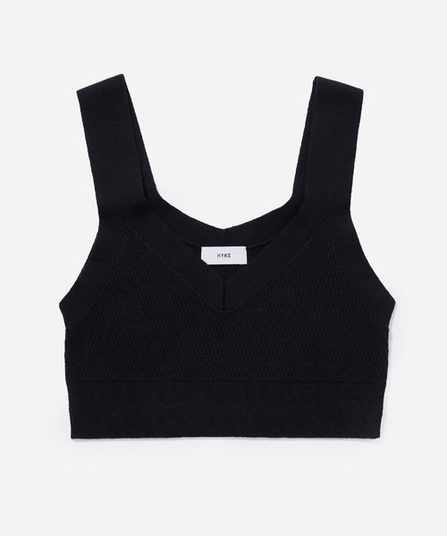 BIOTOP(ビオトープ) / 【HYKE】 C/C KNIT THERMAL BUSTIER TOP 