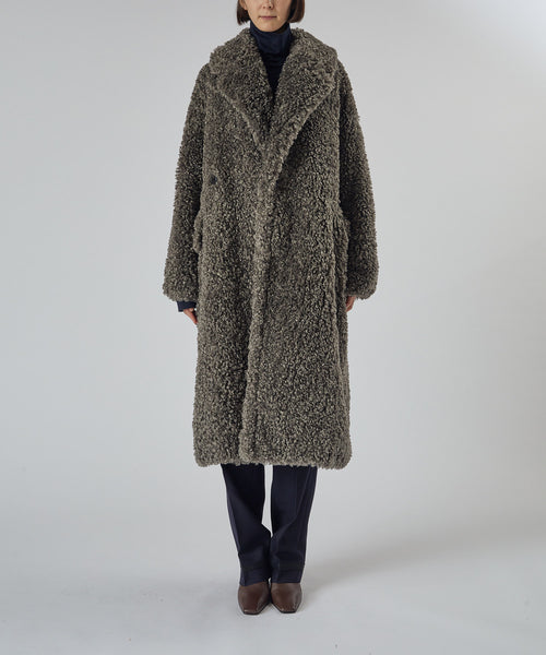 BIOTOP(ビオトープ) / WOMEN【HYKE】 FAUX SHEARLING DOUBLE BREASTED COAT (ジャケット/アウター  / その他アウター) 通販｜J'aDoRe JUN ONLINE