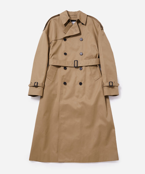 HYKE　 COTTON BELTEDTRENCH COAT47cm