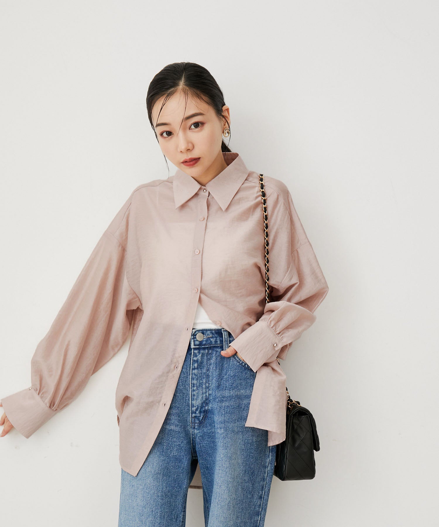 シャギー シアーシャツ shaggy sheer shirtsトップス - シャツ