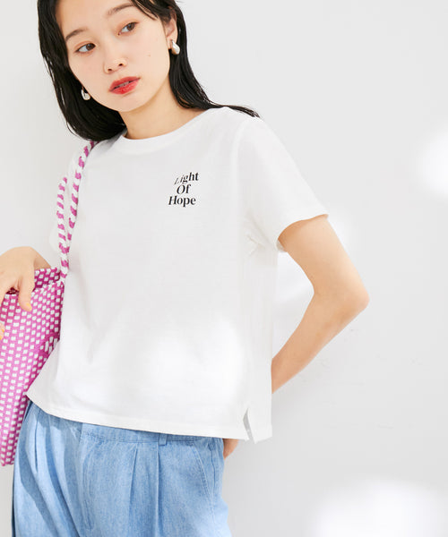 VIS / 【新色】【洗える】USAコットンちびロゴTシャツ (トップス / T