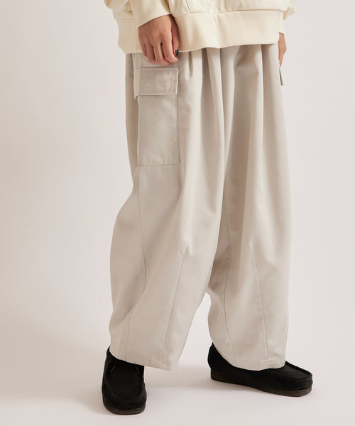 【新品】 Ligdot wide cargo pants ワイドカーゴパンツ