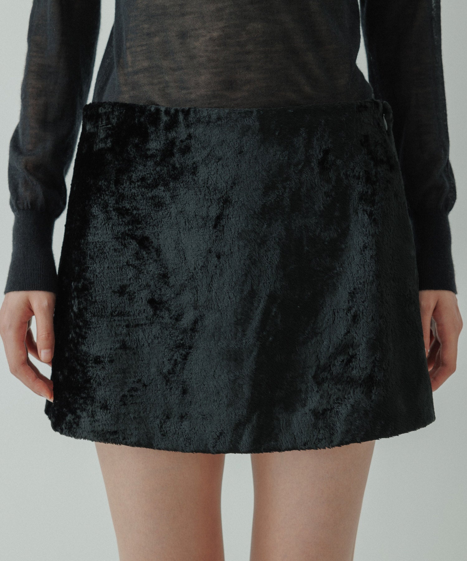 yo biotop velvet mini skirt サイズ0-