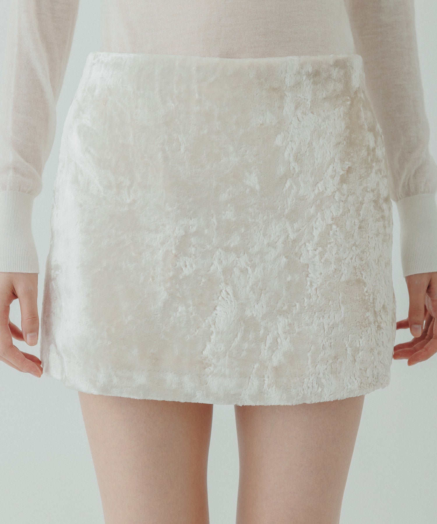 yo biotop velvet mini skirt サイズ0-