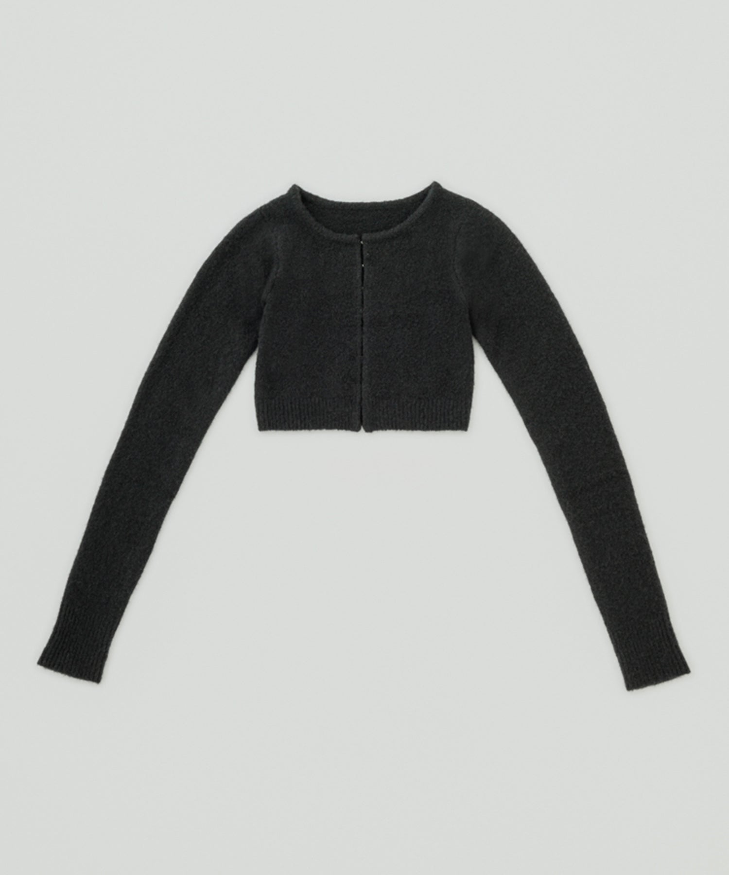 黒yo BIOTOP Lingerie/Wool mohair cardigan