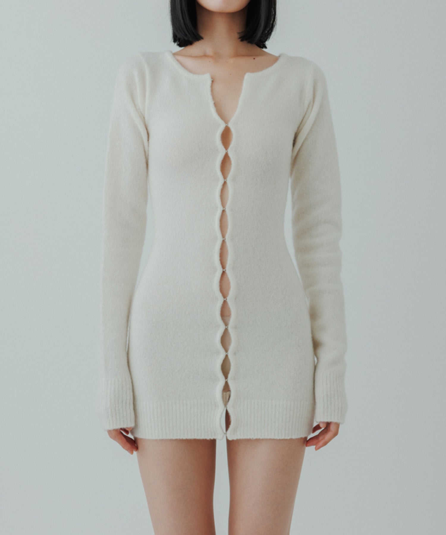 yo BIOTOP  Cashmere hook cardigan