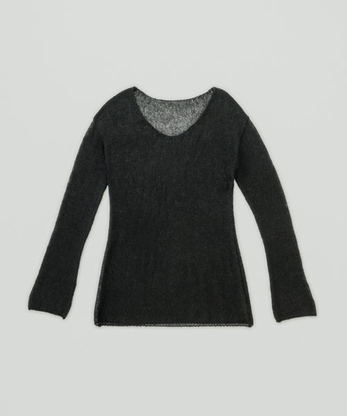 カラーグレー再お値下げ★1度着用★yo biotop Sheer mohair V top