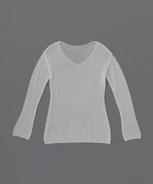 BIOTOP(ビオトープ) / 【yo BIOTOP】Sheer mohair V top (トップス ...