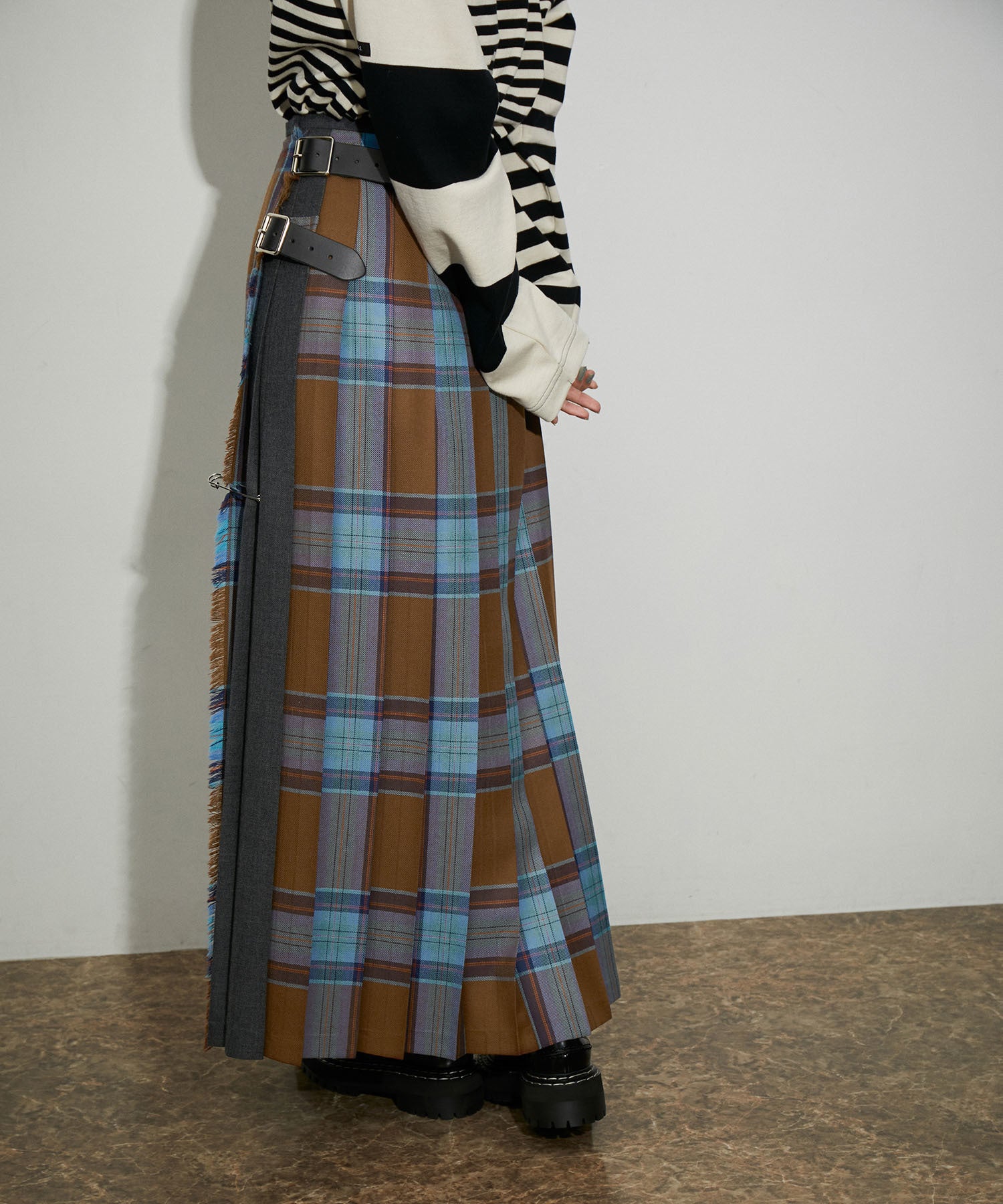 オニールオブダブリン 別注 COMBI FASHION MAXI KILT - ロングスカート