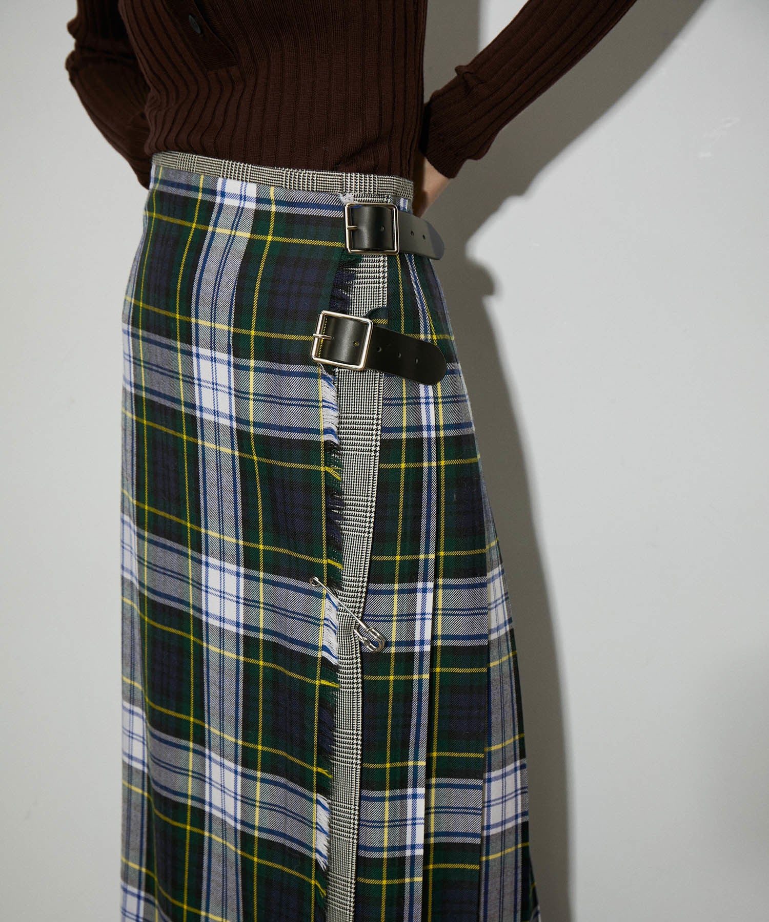 O'Neil of Dublin for ADAM ET ROPE'】COMBI FASHION MAXI KILT 