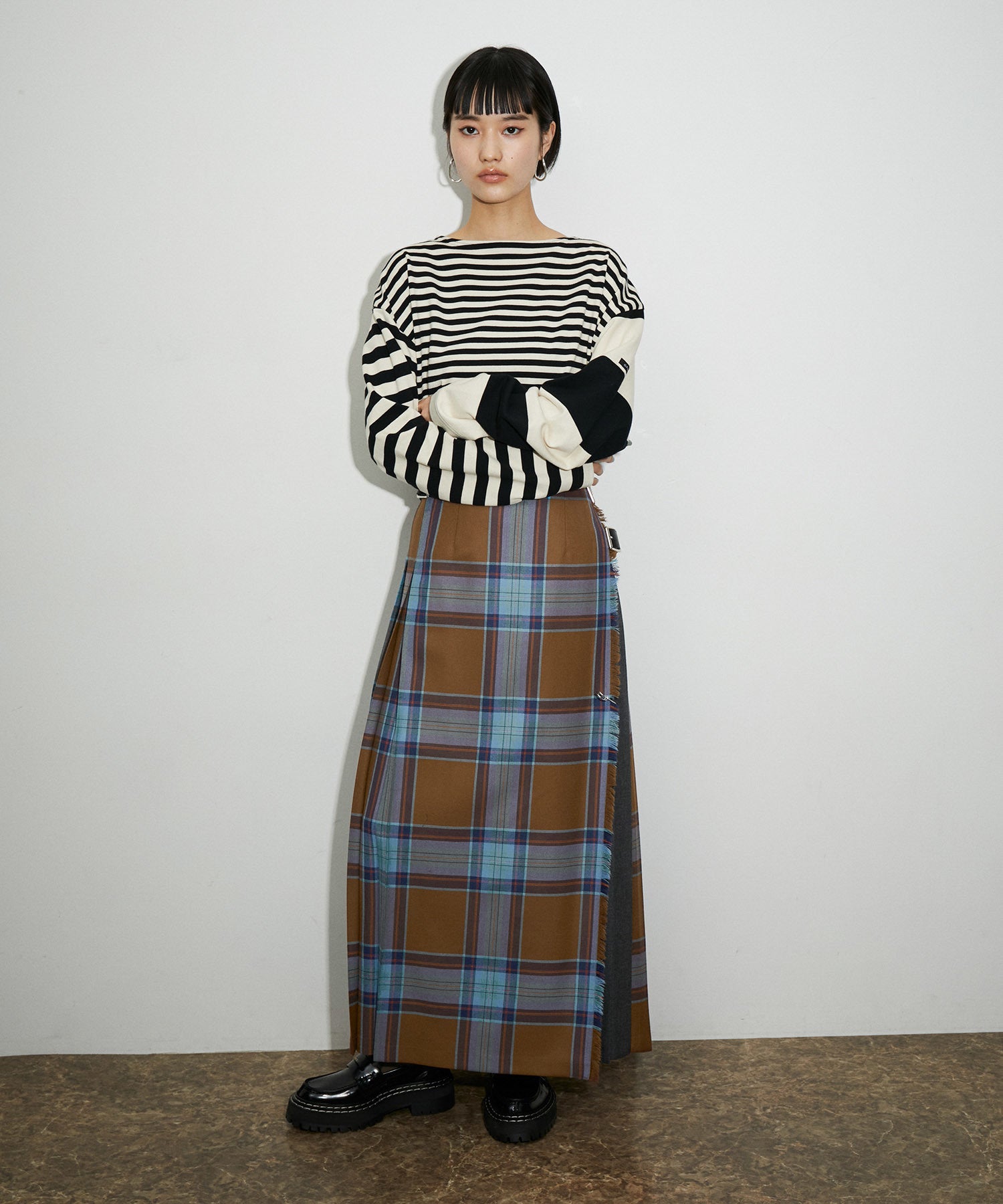 オニールオブダブリン 別注 COMBI FASHION MAXI KILT - ロングスカート