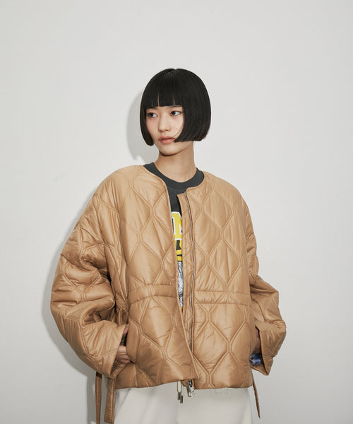 ADAM ET ROPÉ FEMME / 【公式サイト限定】【GANNI】Shiny Quilt Jacket