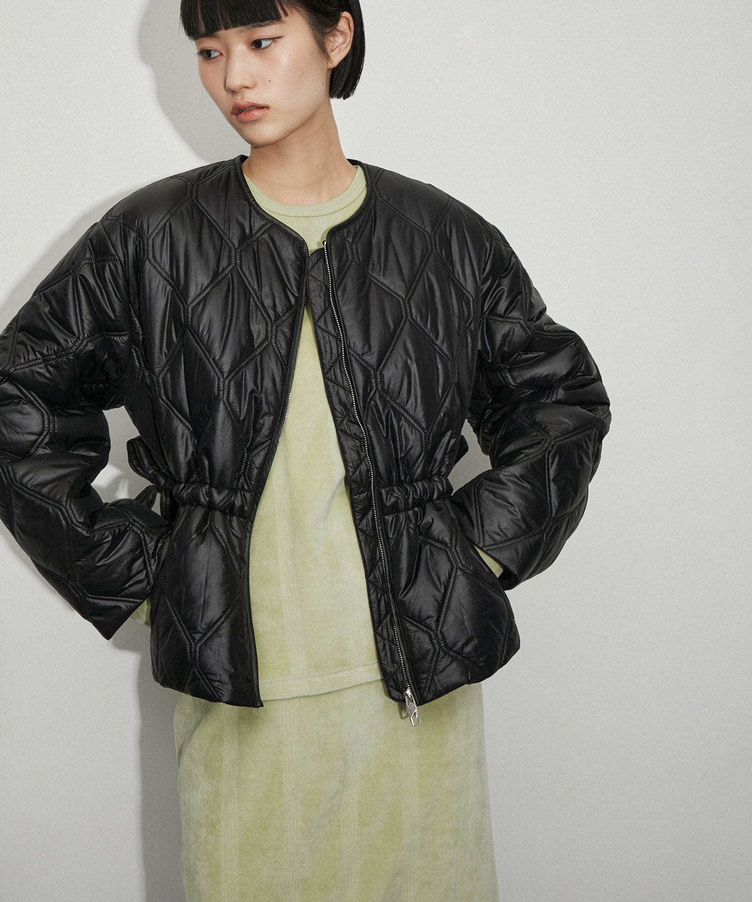 22000円大丈夫です【GANNI】ガニー Shiny Quilt Jacket 36