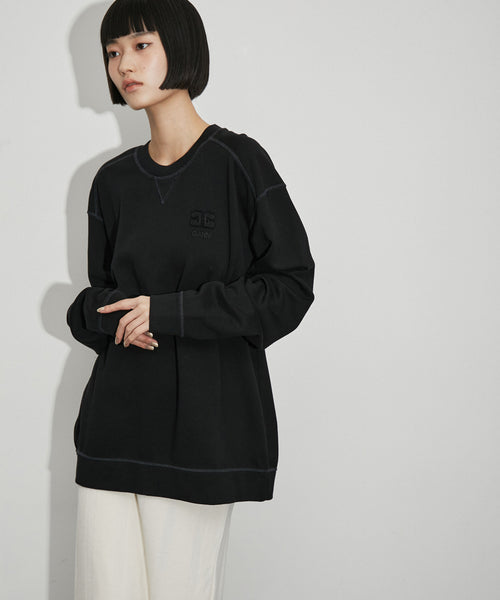 ADAM ET ROPÉ FEMME(アダム エ ロペ ファム) / 【一部サイト限定】【GANNI】Isoli Drop Shoulder  Sweatshirt (トップス / スウェット) 通販｜J'aDoRe JUN ONLINE