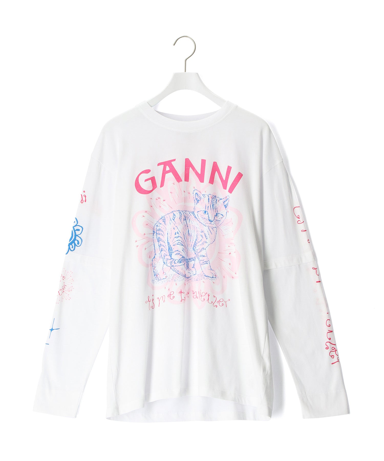 GANNI】Light Jersey Cat Long Sleeve T-shirt ｜ ADAM ET ROPE