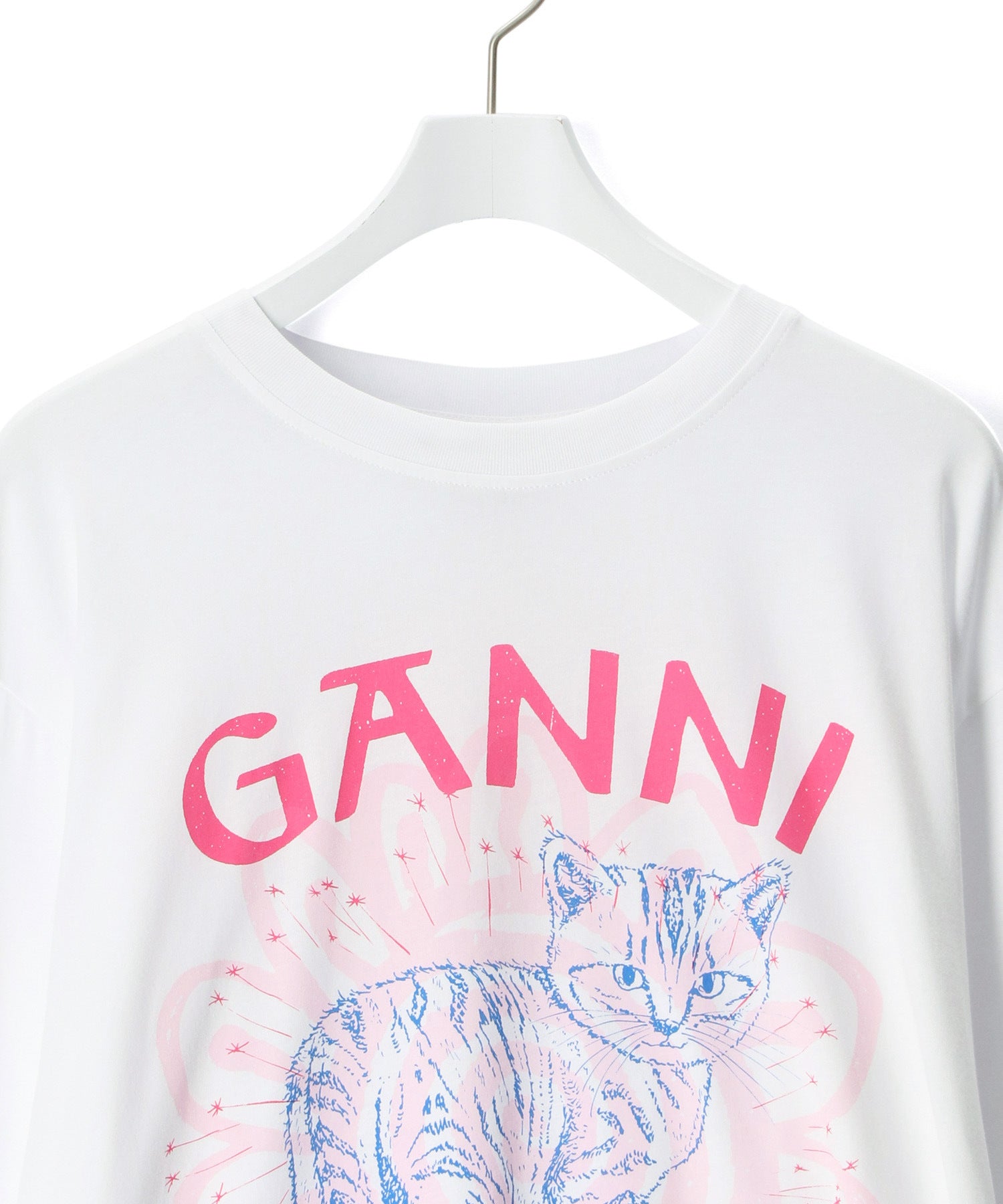 GANNI】Light Jersey Cat Long Sleeve T-shirt ｜ ADAM ET ROPE 