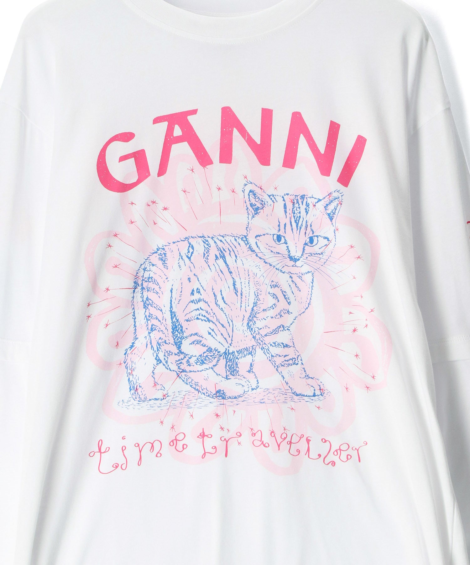 GANNI】Light Jersey Cat Long Sleeve T-shirt ｜ ADAM ET ROPE