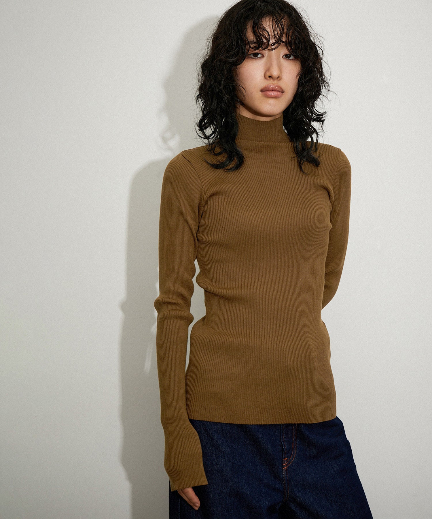 公式サイト限定】【AURALEE】GIZA HIGH GAUGE RIB KNIT TURTLE ｜ ADAM 