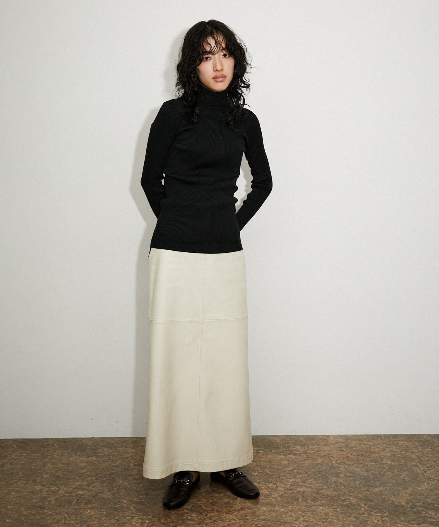 AURALEE GIZA HIGH GAUGE RIB KNIT TURTLE - www.sorbillomenu.com