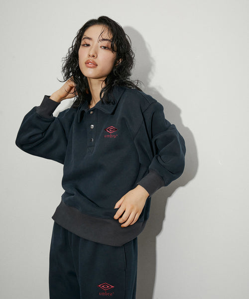 ADAM ET ROPÉ FEMME / 【UMBRO for ADAM ET ROPE'】COLLARED SWEAT PO