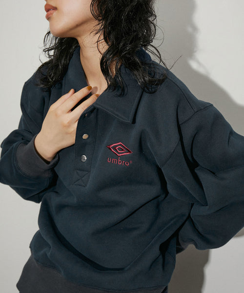 ADAM ET ROPÉ FEMME / 【UMBRO for ADAM ET ROPE'】COLLARED SWEAT PO