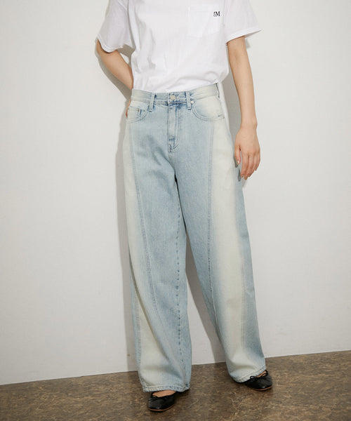 ADAM ET ROPÉ FEMME / 【RAIVE】STRIPE DYEING DENIM PANTS (パンツ