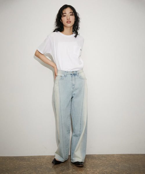 ADAM ET ROPÉ FEMME / 【RAIVE】STRIPE DYEING DENIM PANTS (パンツ