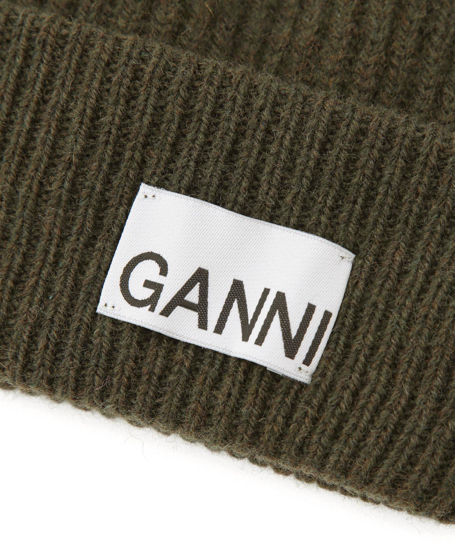 公式サイト限定】【GANNI】Light Structured Rib Knit Beanie ｜ ADAM