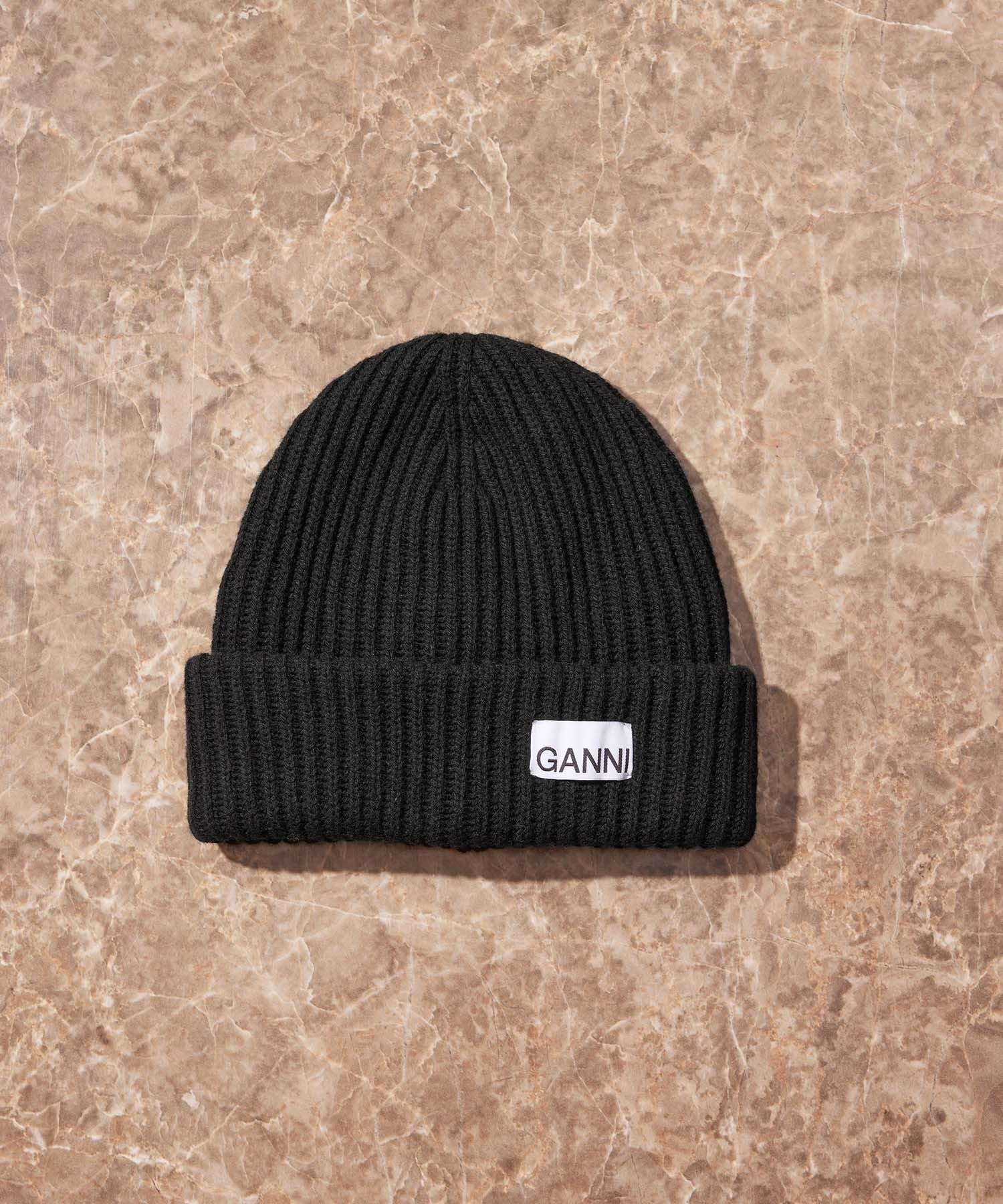 公式サイト限定】【GANNI】Structured Rib Beanie ｜ ADAM ET ROPE