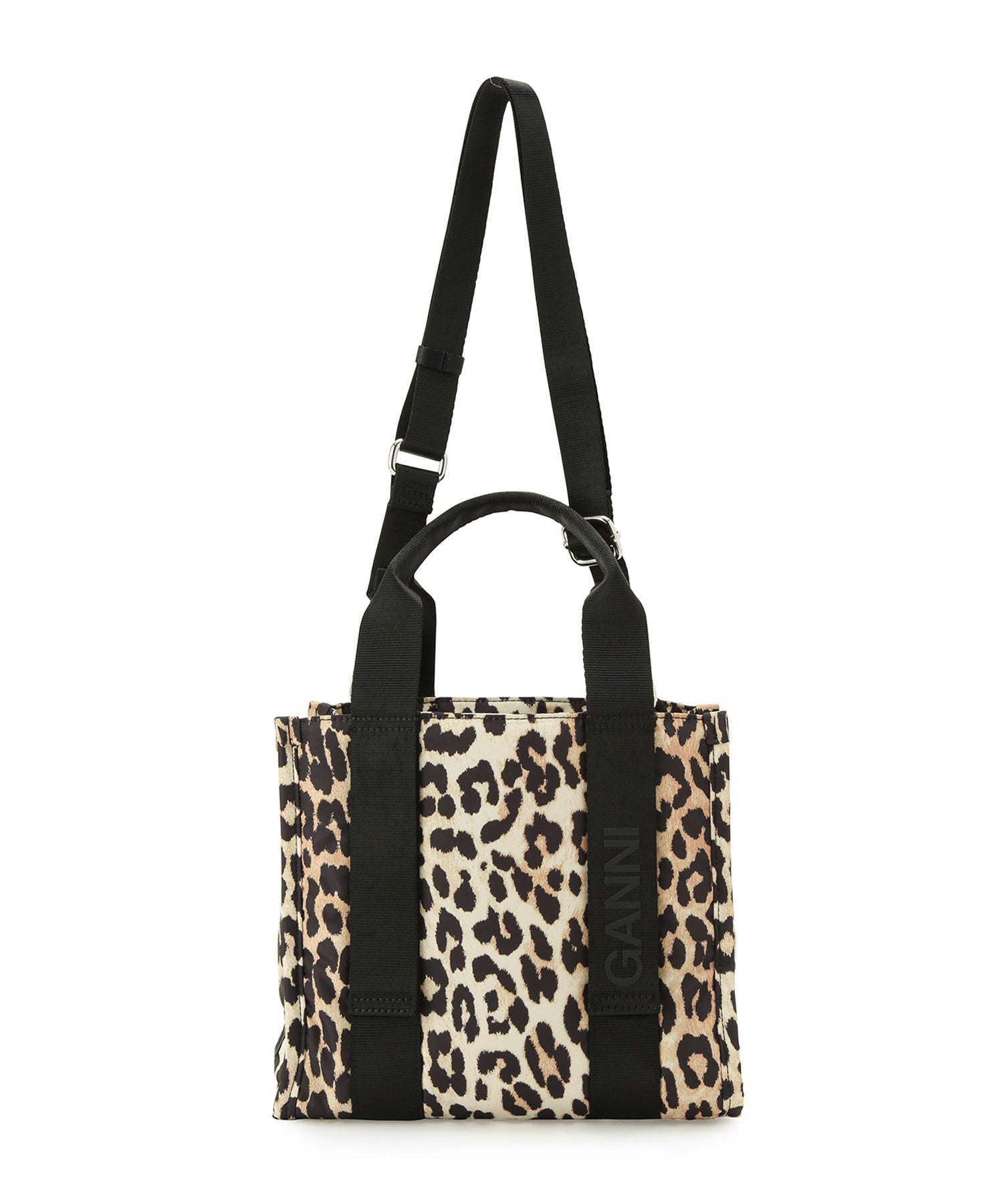 GANNI】Recycled tech Small Tote Print ｜ ADAM ET ROPE