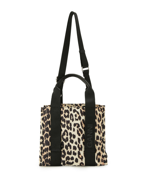 ADAM ET ROPÉ FEMME / 【GANNI】Recycled tech Small Tote Print