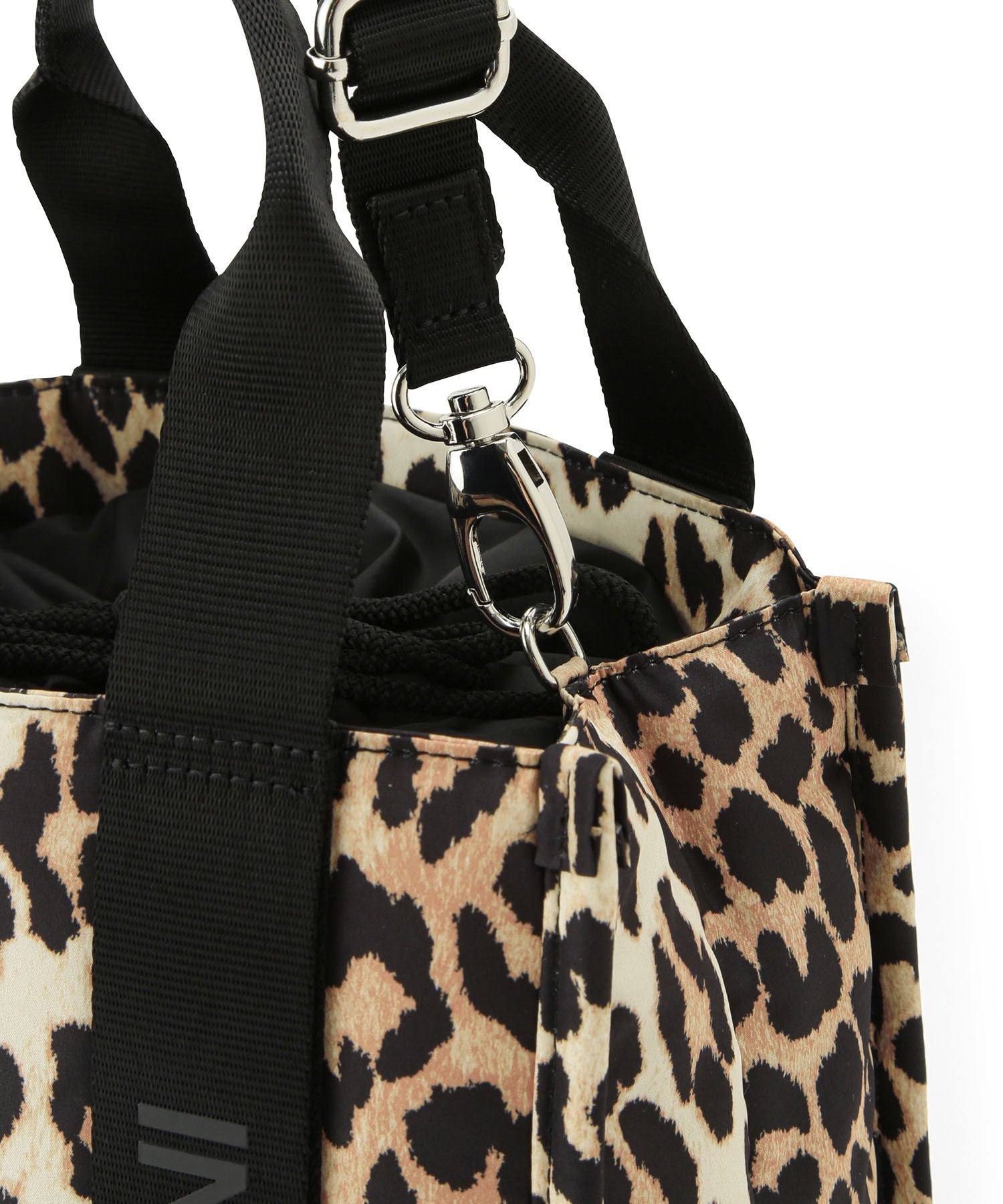 GANNI】Recycled tech Small Tote Print ｜ ADAM ET ROPE