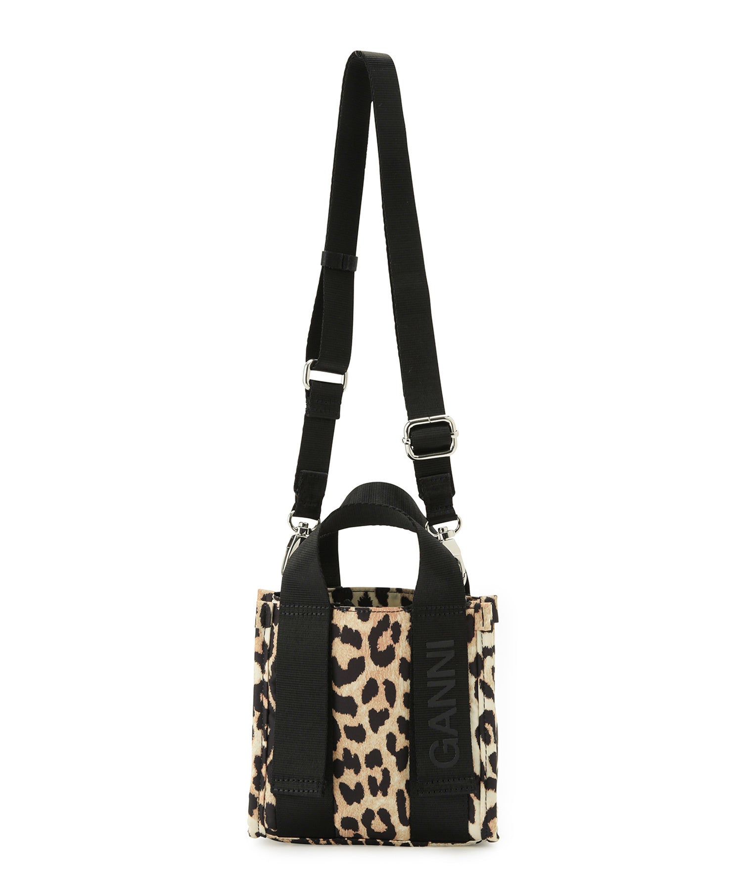 GANNI】Recycled tech Mini Tote Print ｜ ADAM ET ROPE