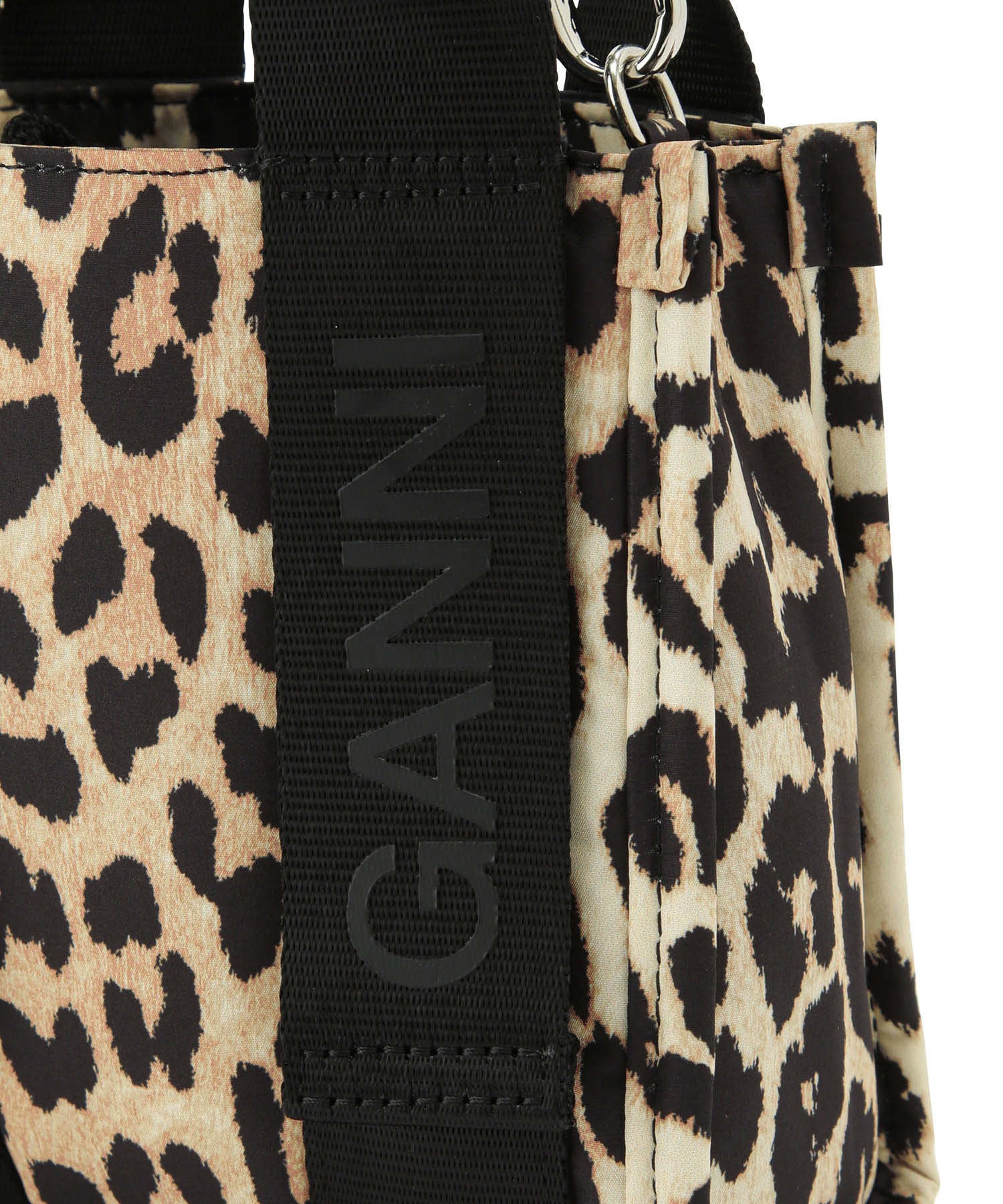 GANNI】Recycled tech Mini Tote Print ｜ ADAM ET ROPE