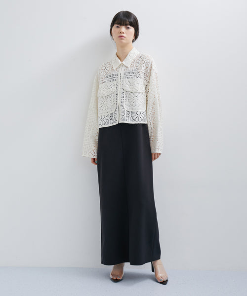 ADAM ET ROPÉ FEMME / レースクロップドシャツ (トップス / シャツ ...