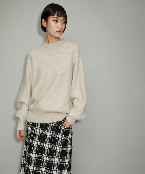 ADAM ET ROPÉ FEMME / 【WEB限定】FOXWOOLミックス畦ニットプル