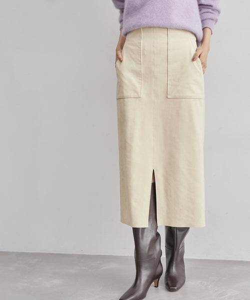 ROPÉ / 【春まで使える】【高評価】スエードポケット付きスカート