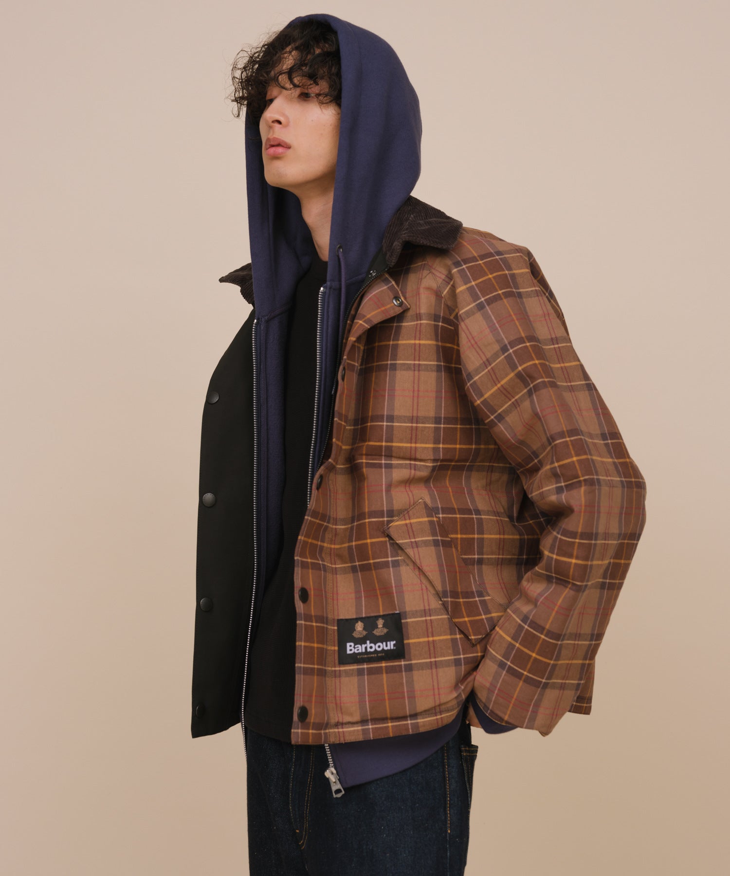 BEAMS F別注】Barbour TRANSPORT ライトメルトン40Beams - ブルゾン