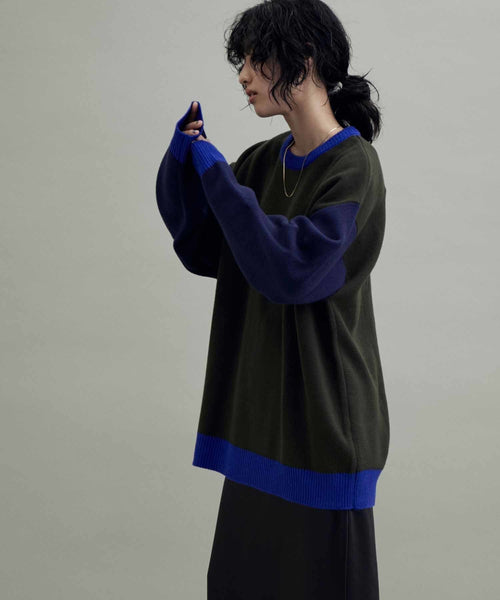 ADAM ET ROPÉ HOMME / 【LOGAN/ローガン別注】Color Block CrewNeck