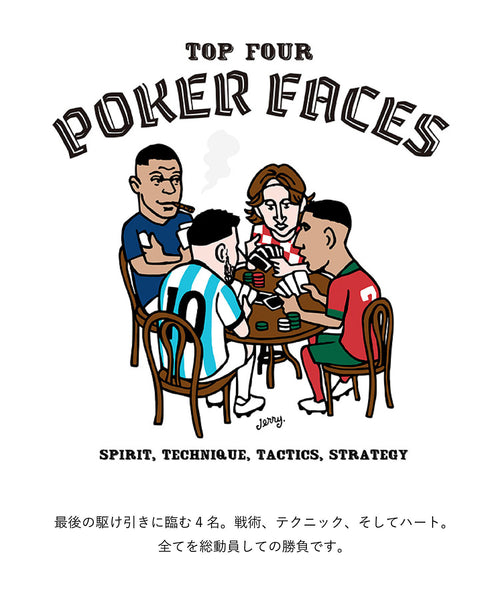 JUNRed / Soccer Junkyコラボ / バックプリントTシャツ