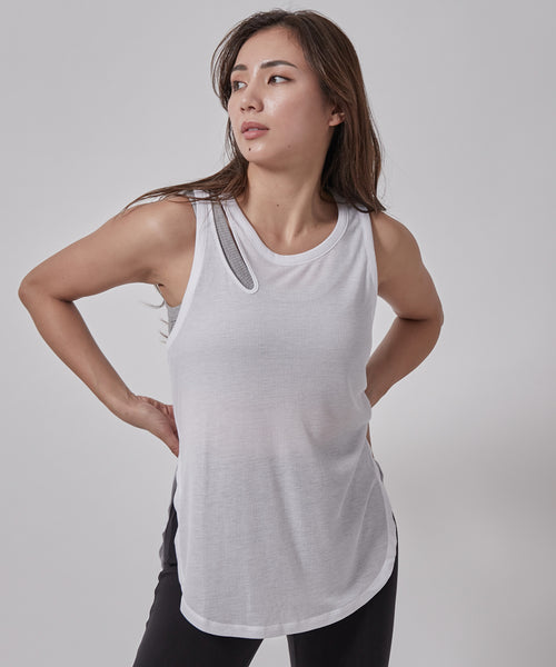 NERGY / 【alo】Ribbed Peak Tank リブピークタンク (トップス / チューブトップ) 通販｜J'aDoRe JUN  ONLINE