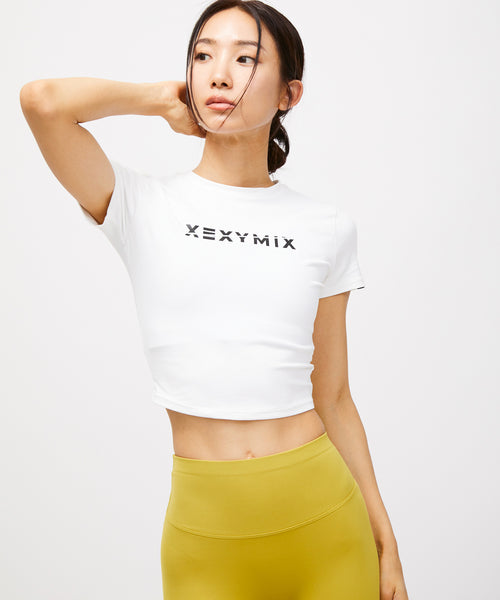 NERGY / 【XEXYMIX】クロップド丈ロゴTシャツ (トップス / Tシャツ