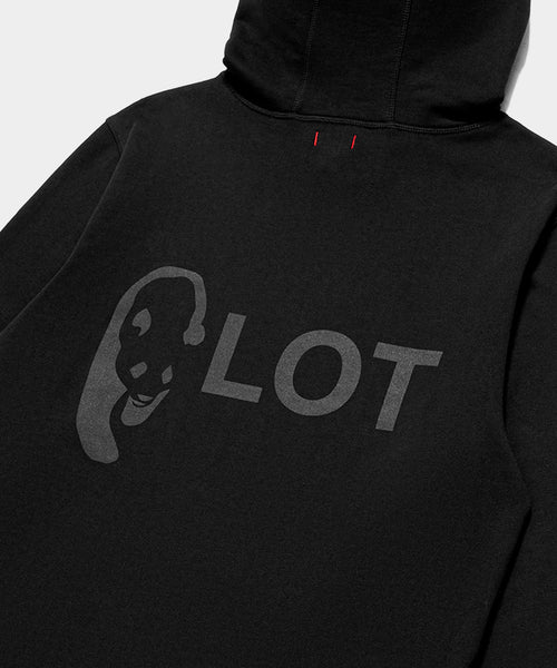 黒L FRAGMENT CLOT Hoodie Panda Black