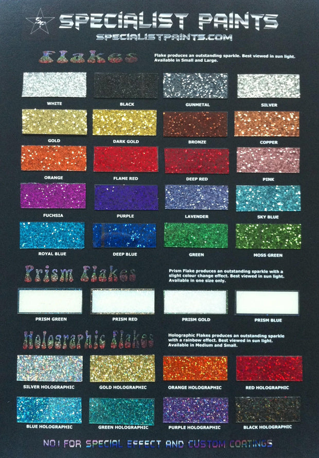Black Magic 0.015 Holographic Metal Flake - Black Rainbow Color Shift Flake  for Car Paint - Solvent Resistant Glitter - Auto Flake Paint - 2oz 